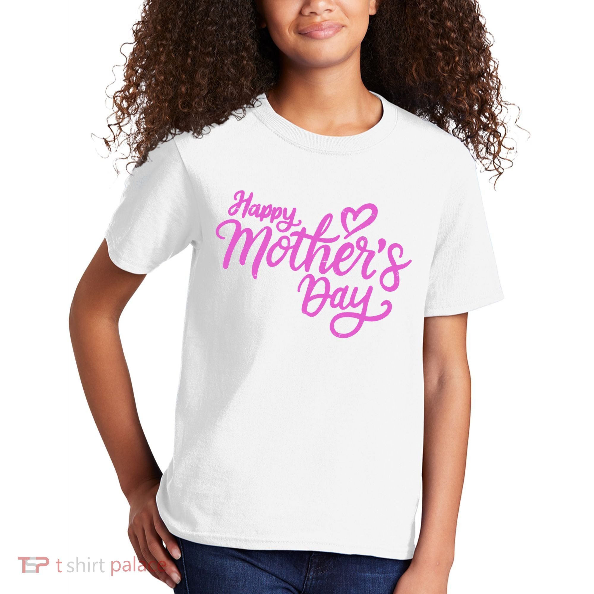 Happy Mothers Day Heart Cute Gift Kids T-Shirt