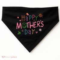 Happy Mothers Day For Baby Saying For Mom USA-Made Doggie Bandana thumb 0
