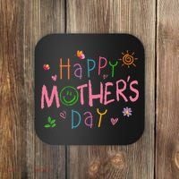 Happy Mothers Day For Baby Saying For Mom Coaster thumb 0