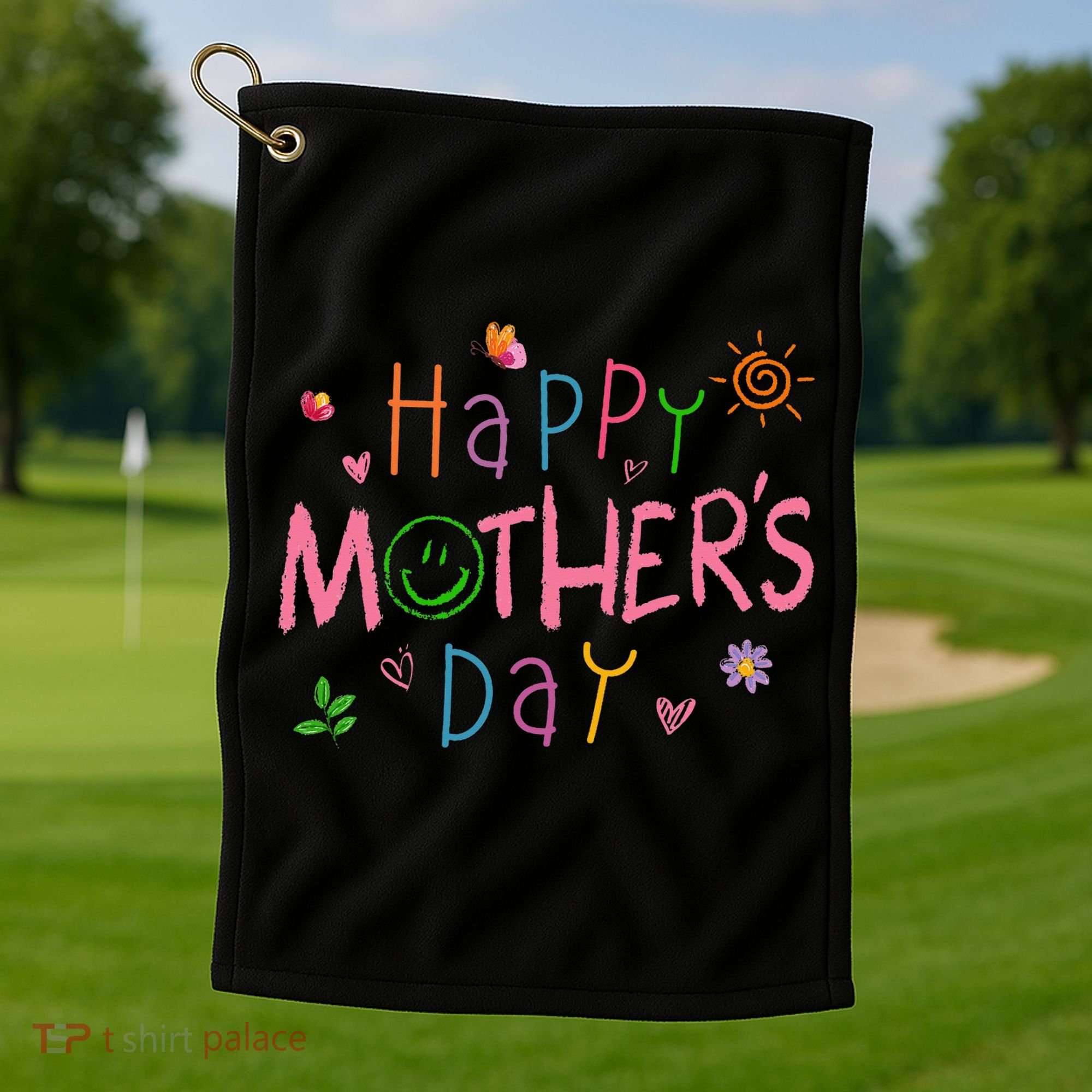 Happy Mothers Day For Baby Saying For Mom Golf Towel
