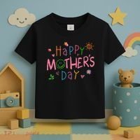 Happy Mothers Day For Baby Saying For Mom Toddler T-Shirt thumb 3