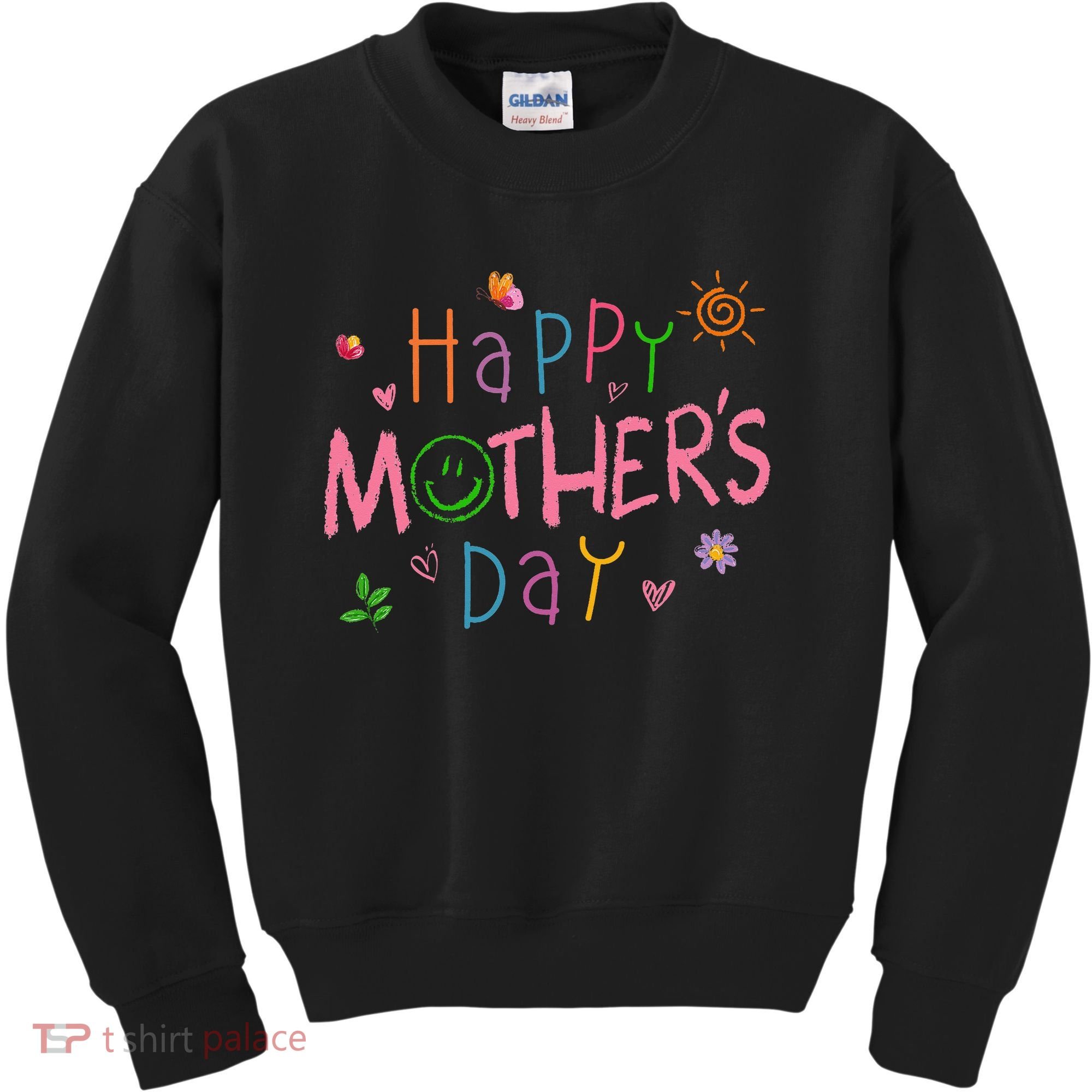 Happy Mothers Day For Baby Saying For Mom Kids Sweatshirt