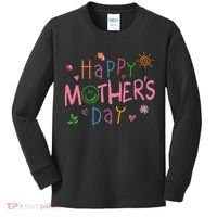 Happy Mothers Day For Baby Saying For Mom Kids Long Sleeve Shirt thumb 0