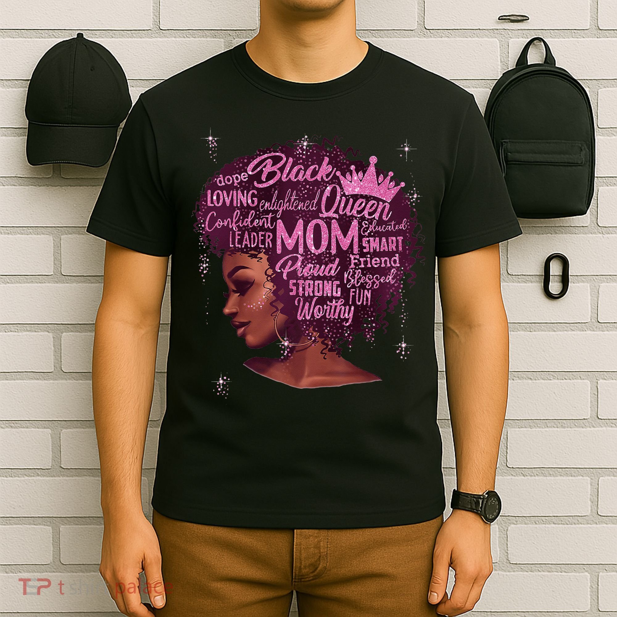 Happy MotherS Day Mom African American T-Shirt