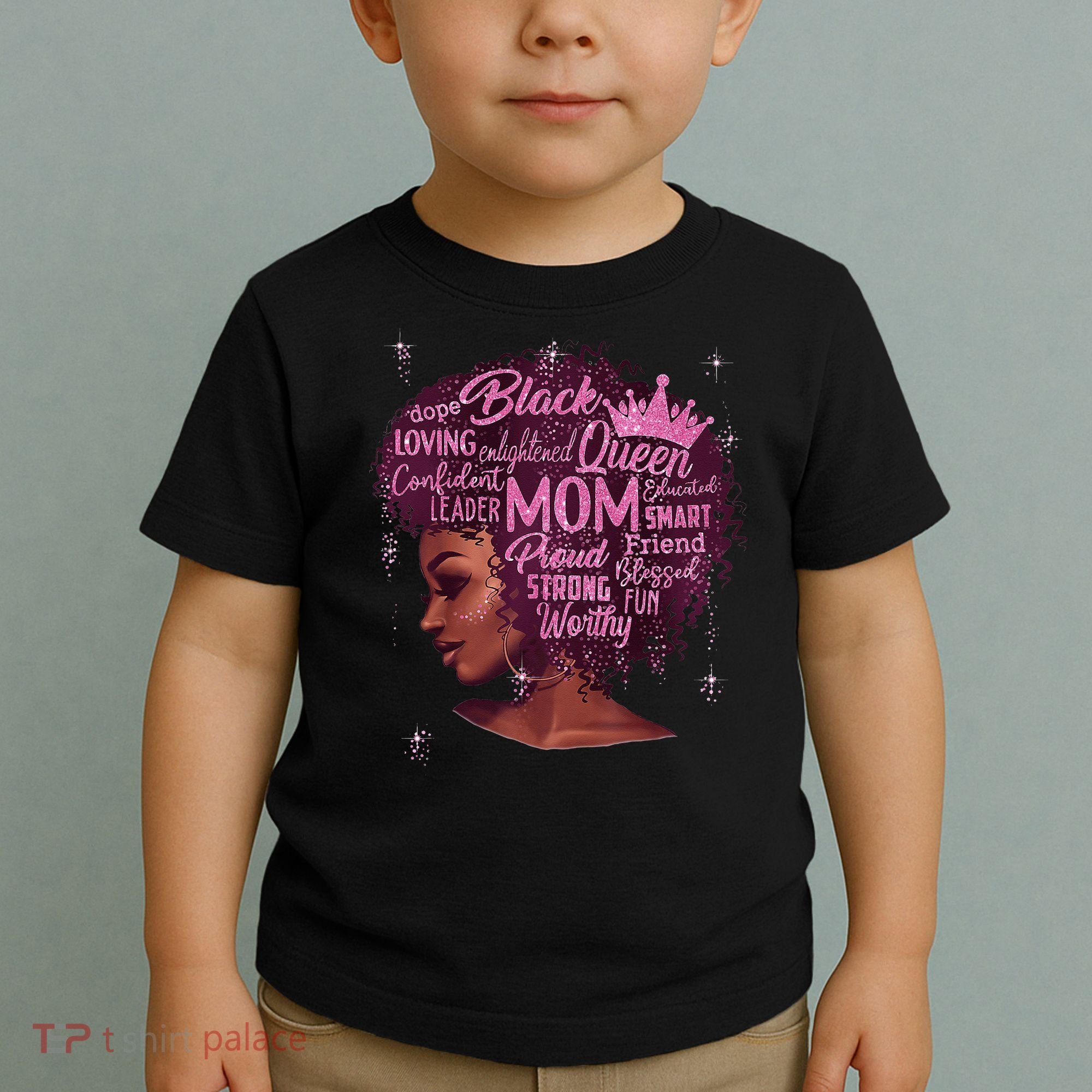 Happy MotherS Day Mom African American Toddler T-Shirt