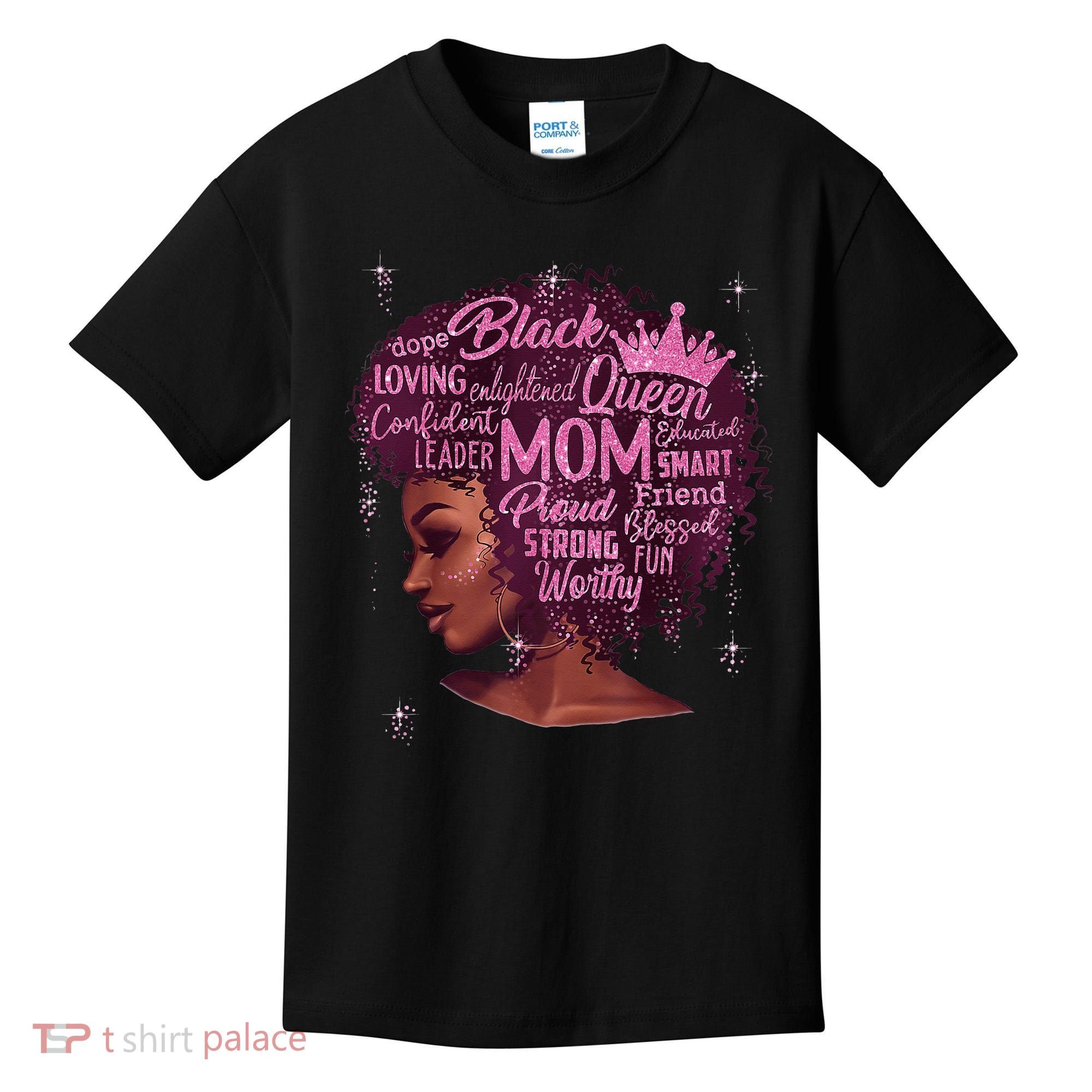 Happy MotherS Day Mom African American Kids T-Shirt