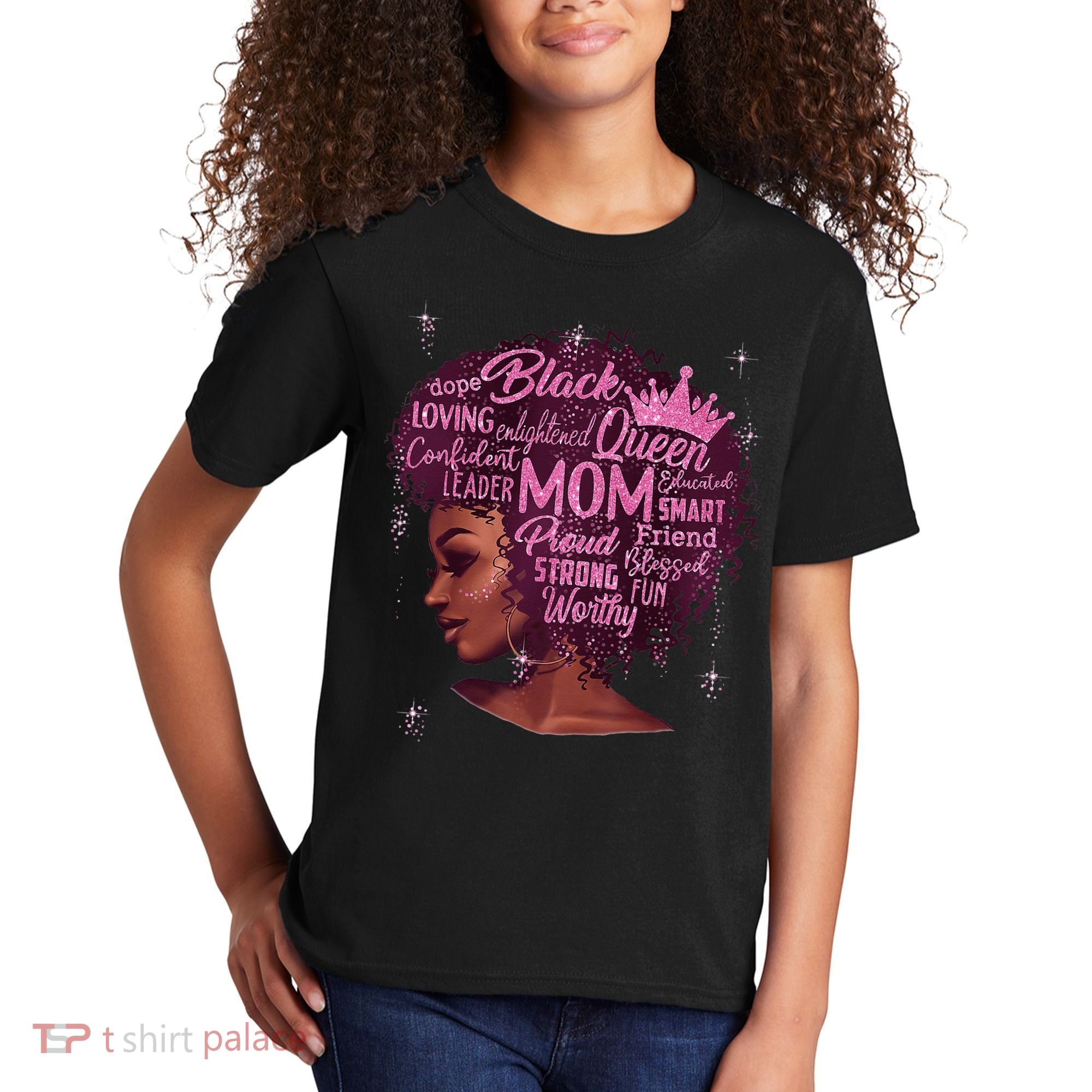 Happy MotherS Day Mom African American Kids T-Shirt