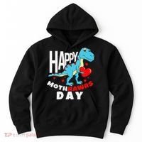Happy Mother's Day Son For Mom Rawr Trex Dino Hoodie thumb 0
