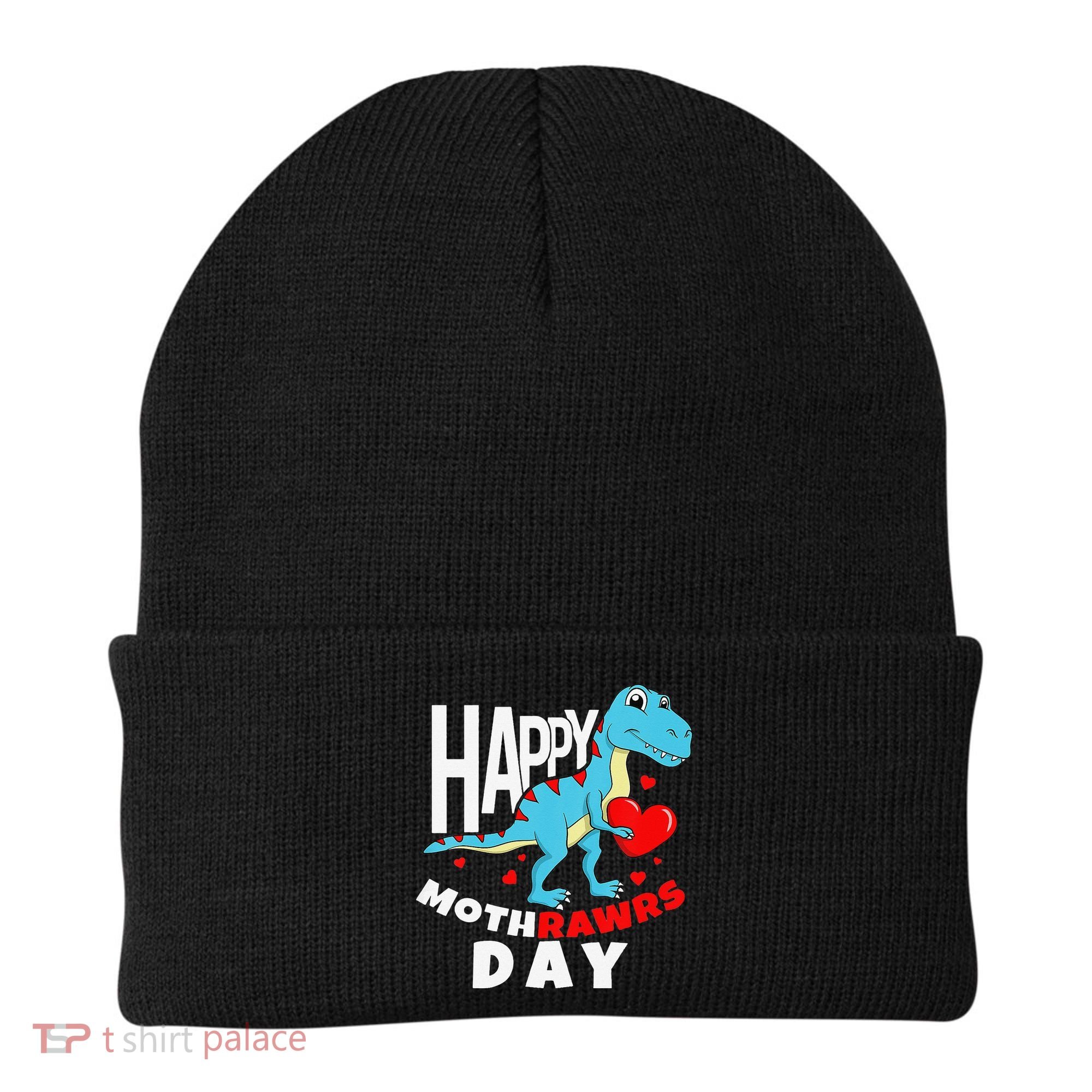 Happy Mother's Day Son For Mom Rawr Trex Dino Beanie