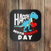 Happy Mother's Day Son For Mom Rawr Trex Dino Coaster thumb 0