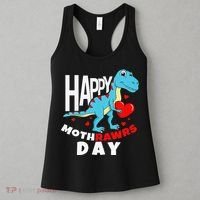 Happy Mother's Day Son For Mom Rawr Trex Dino Women's Tank Top thumb 3