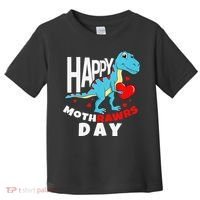 Happy Mother's Day Son For Mom Rawr Trex Dino Toddler T-Shirt thumb 0
