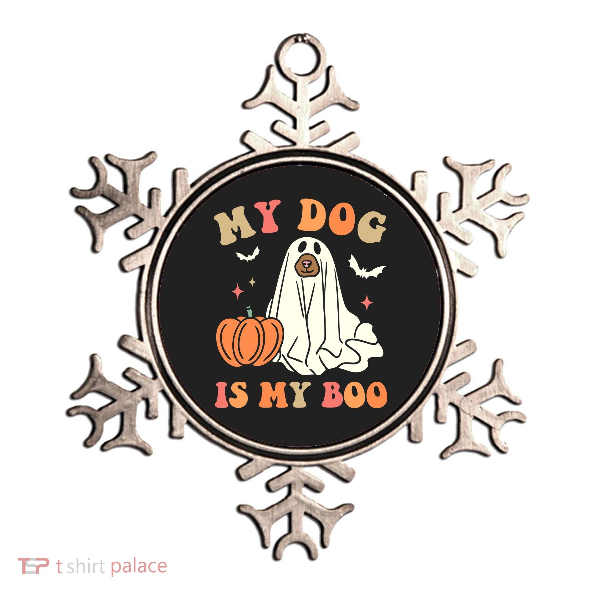 Halloween My Dog Is My Boo Spooky Season Ghost Ornament