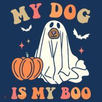 Halloween My Dog Is My Boo Spooky Season Ghost Women's Sweatshirt thumb 2