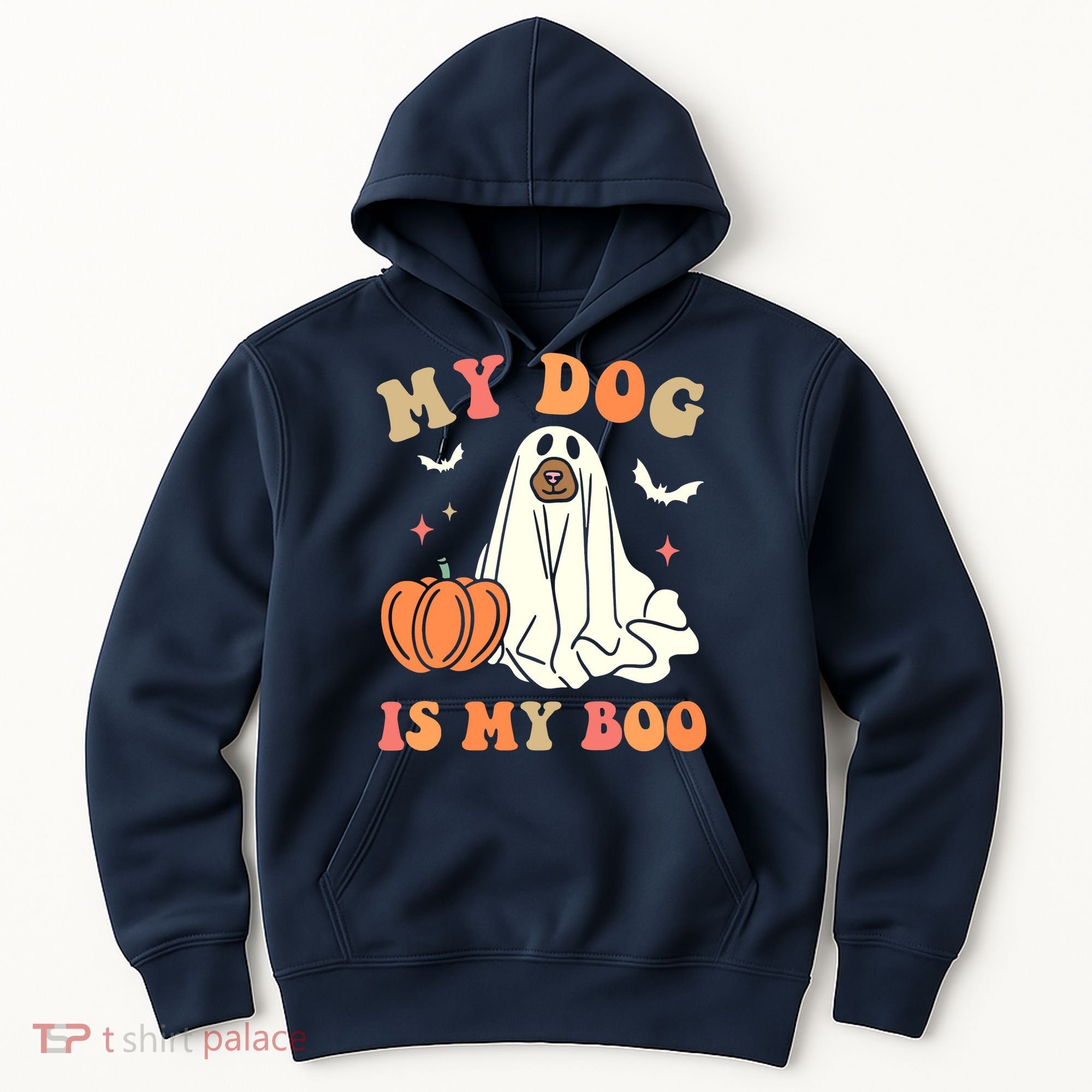 Halloween My Dog Is My Boo Spooky Season Ghost Hoodie