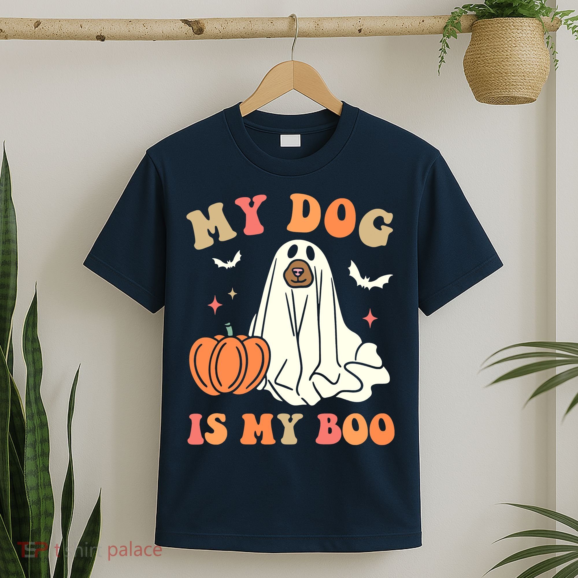 Halloween My Dog Is My Boo Spooky Season Ghost T-Shirt
