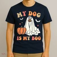 Halloween My Dog Is My Boo Spooky Season Ghost T-Shirt thumb 3