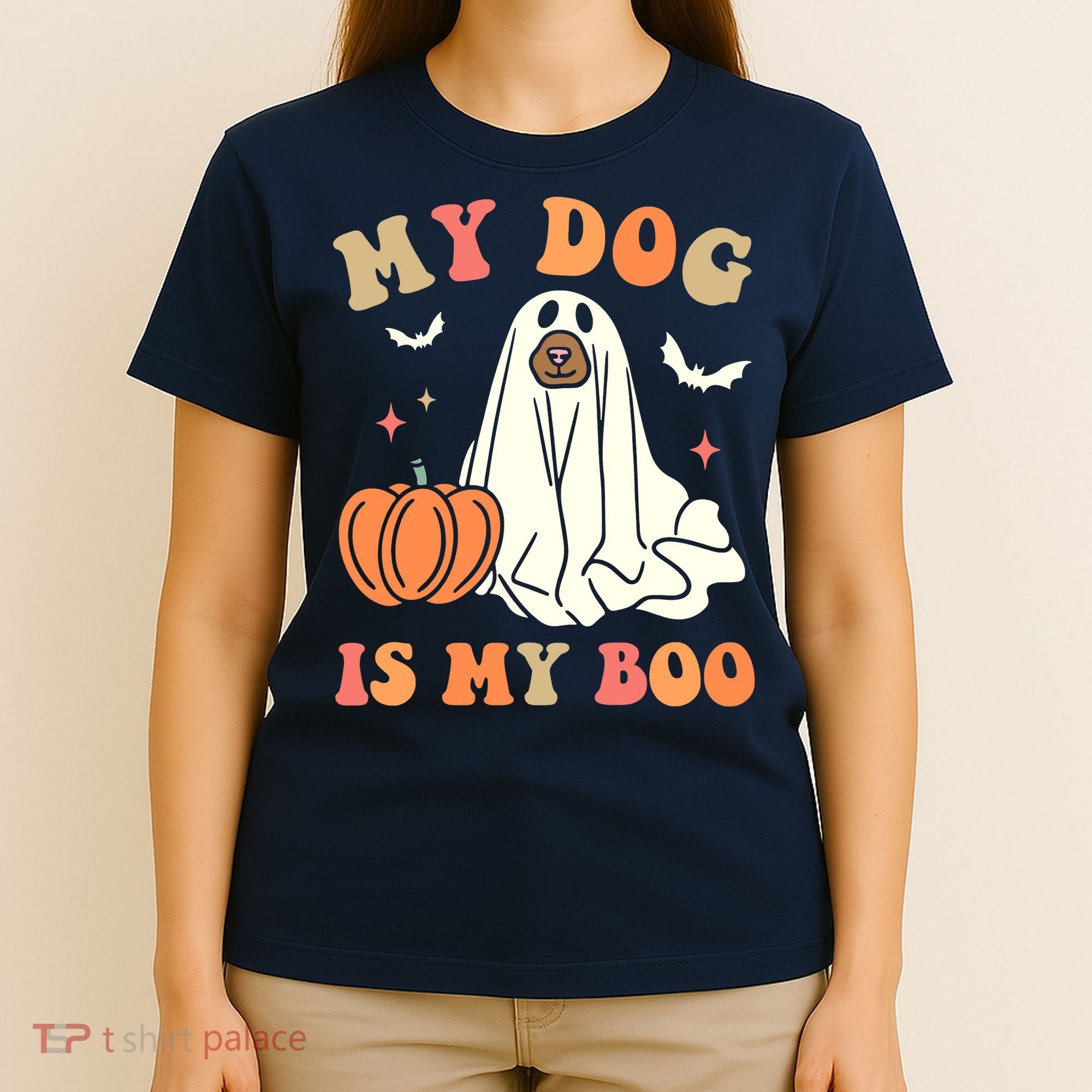 Halloween My Dog Is My Boo Spooky Season Ghost T-Shirt