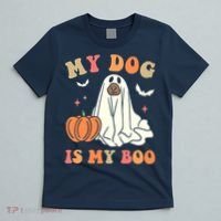 Halloween My Dog Is My Boo Spooky Season Ghost T-Shirt thumb 5