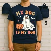 Halloween My Dog Is My Boo Spooky Season Ghost T-Shirt thumb 6
