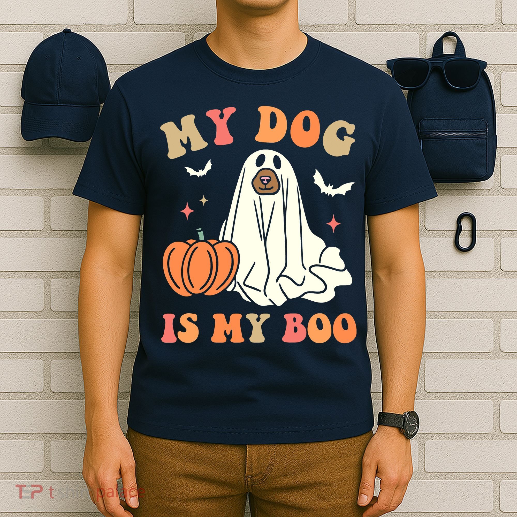 Halloween My Dog Is My Boo Spooky Season Ghost T-Shirt