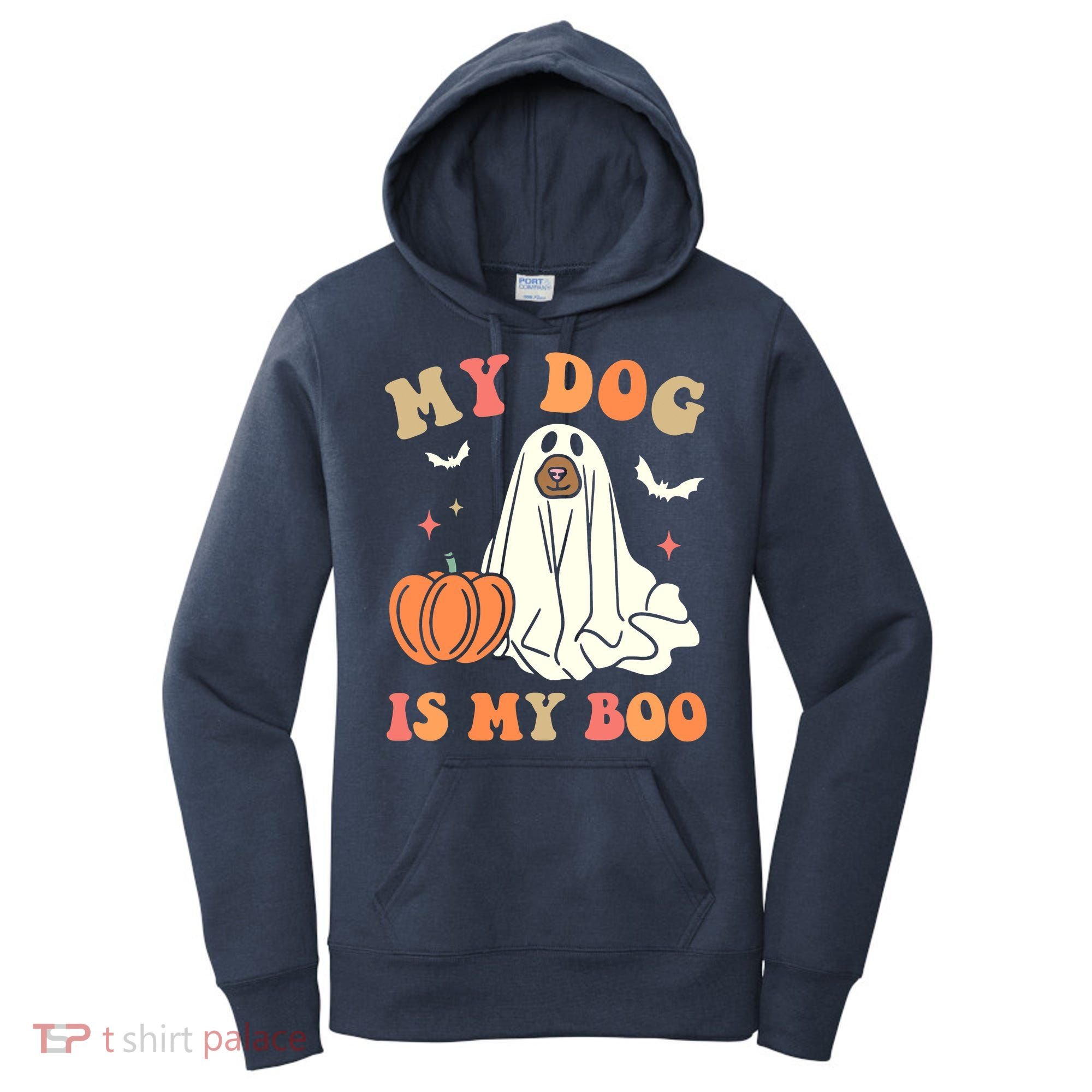 Halloween My Dog Is My Boo Spooky Season Ghost Women's Hoodie