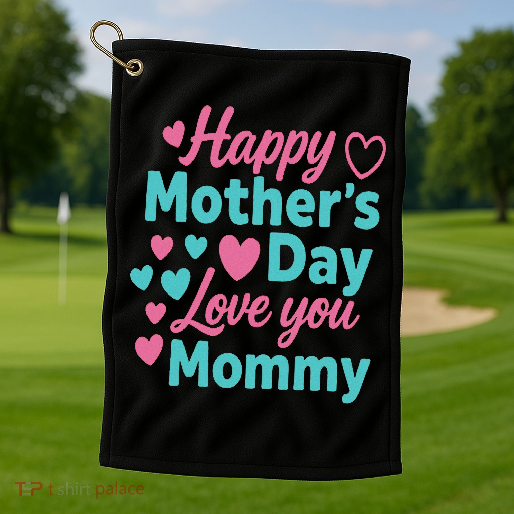 Happy Mothers Day For Baby Saying For Mom Golf Towel