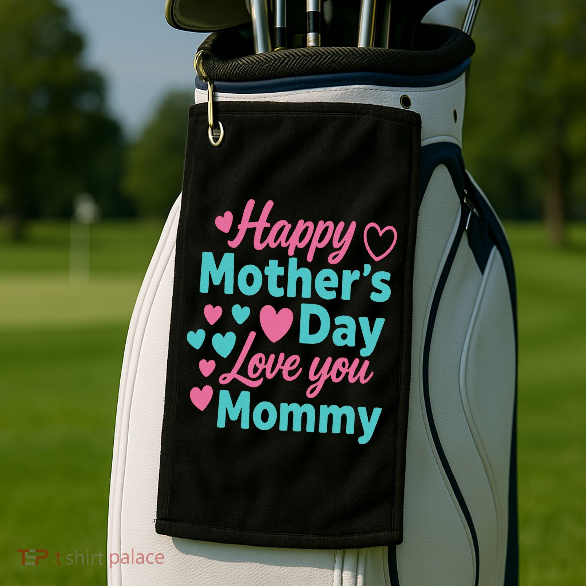 Happy Mothers Day For Baby Saying For Mom Golf Towel