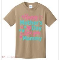 Happy Mothers Day For Baby Saying For Mom Kids T-Shirt thumb 0