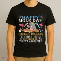 Happy Mole Day Celebrate AvogadroS Mole 6.02 X 10 October T-Shirt thumb 3