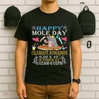 Happy Mole Day Celebrate AvogadroS Mole 6.02 X 10 October T-Shirt thumb 6