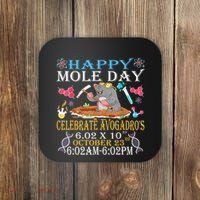 Happy Mole Day Celebrate AvogadroS Mole 6.02 X 10 October Coaster thumb 0