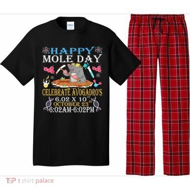 Happy Mole Day Celebrate AvogadroS Mole 6.02 X 10 October Pajama Set
