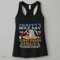 Happy Mole Day Celebrate AvogadroS Mole 6.02 X 10 October Women's Tank Top thumb 3