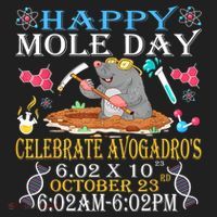 Happy Mole Day Celebrate AvogadroS Mole 6.02 X 10 October Hat thumb 2