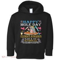 Happy Mole Day Celebrate AvogadroS Mole 6.02 X 10 October Toddler Hoodie thumb 0