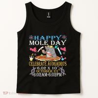 Happy Mole Day Celebrate AvogadroS Mole 6.02 X 10 October Tank Top thumb 2