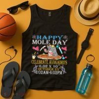 Happy Mole Day Celebrate AvogadroS Mole 6.02 X 10 October Tank Top thumb 4