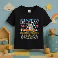 Happy Mole Day Celebrate AvogadroS Mole 6.02 X 10 October Toddler T-Shirt thumb 3