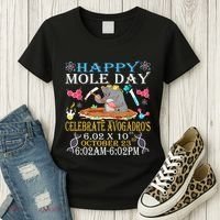 Happy Mole Day Celebrate AvogadroS Mole 6.02 X 10 October Women's T-Shirt thumb 3