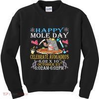 Happy Mole Day Celebrate AvogadroS Mole 6.02 X 10 October Kids Sweatshirt thumb 0