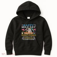 Happy Mole Day Celebrate AvogadroS Mole 6.02 X 10 October Kids Hoodie thumb 0