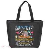 Happy Mole Day Celebrate AvogadroS Mole 6.02 X 10 October Tote Bag thumb 0