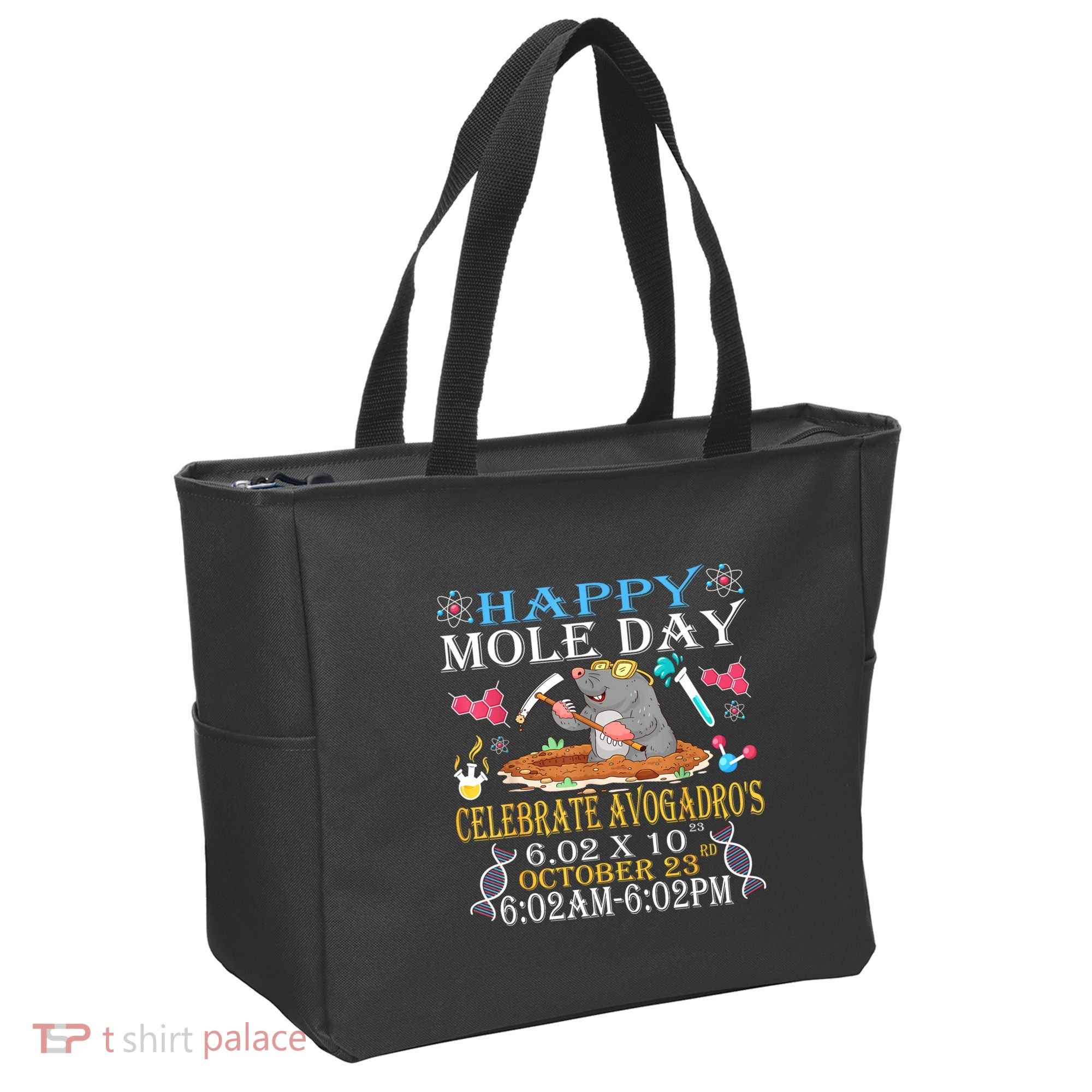 Happy Mole Day Celebrate AvogadroS Mole 6.02 X 10 October Tote Bag