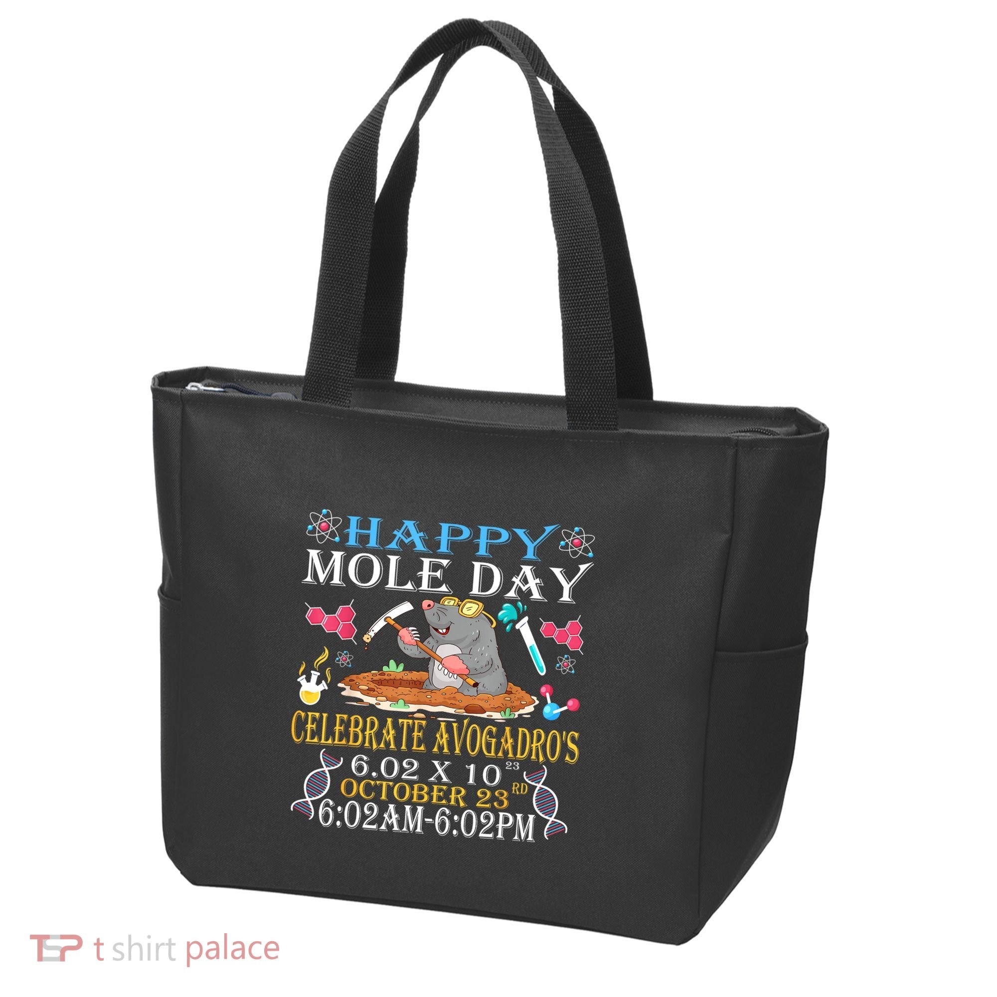 Happy Mole Day Celebrate AvogadroS Mole 6.02 X 10 October Tote Bag