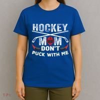 Hockey Mom DonT Puck With Me Moms Sports Gift T-Shirt thumb 4