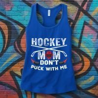 Hockey Mom DonT Puck With Me Moms Sports Gift Women's Tank Top thumb 3