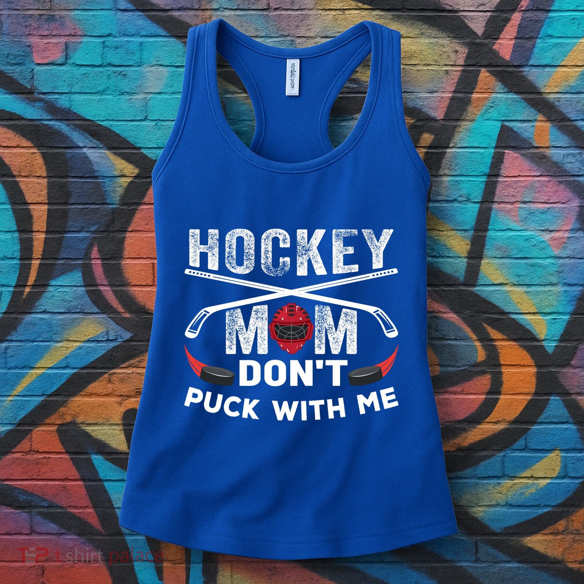 Hockey Mom DonT Puck With Me Moms Sports Gift Women's Tank Top