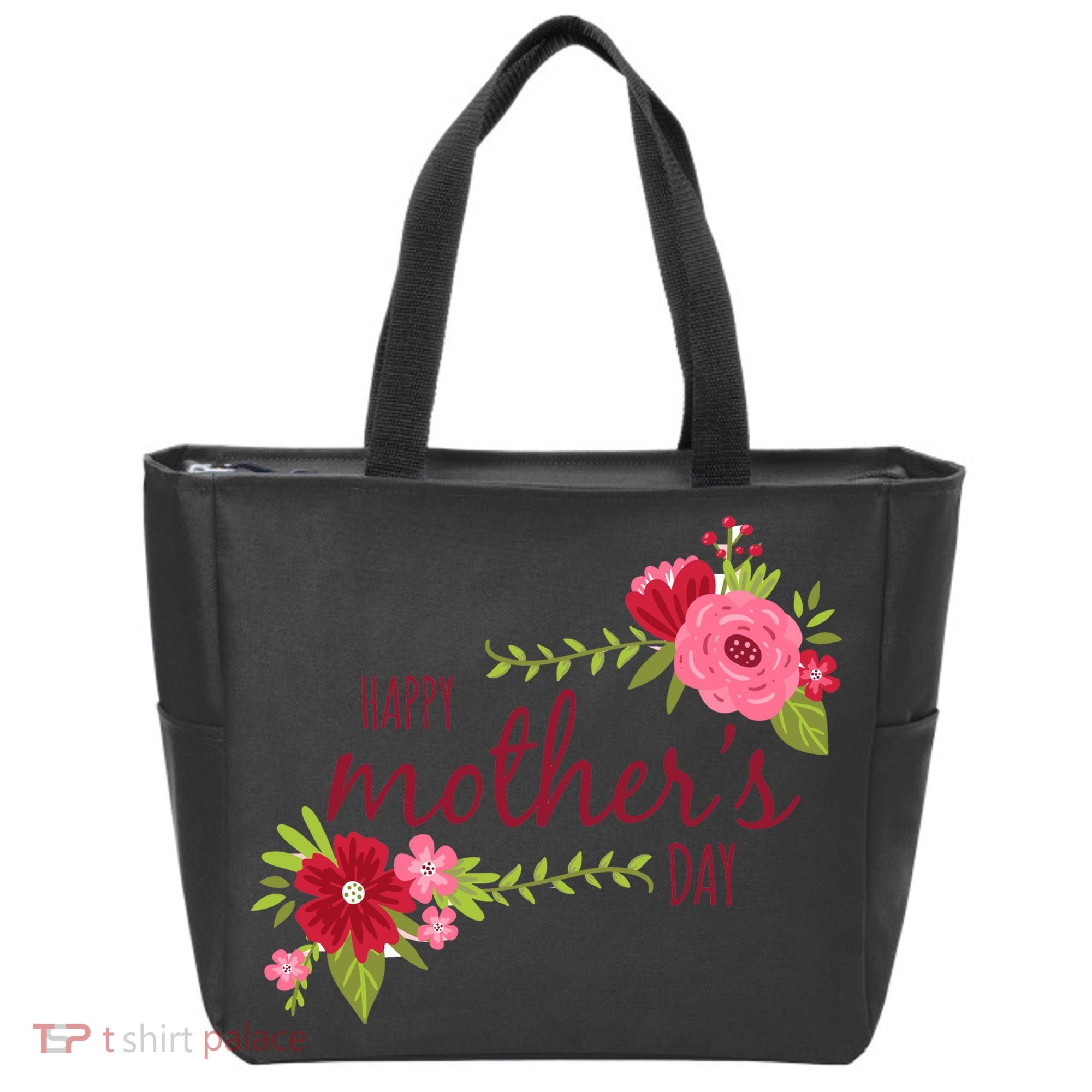 Happy Mother's Day Flower Tote Bag