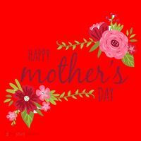 Happy Mother's Day Flower Santa Hat thumb 1